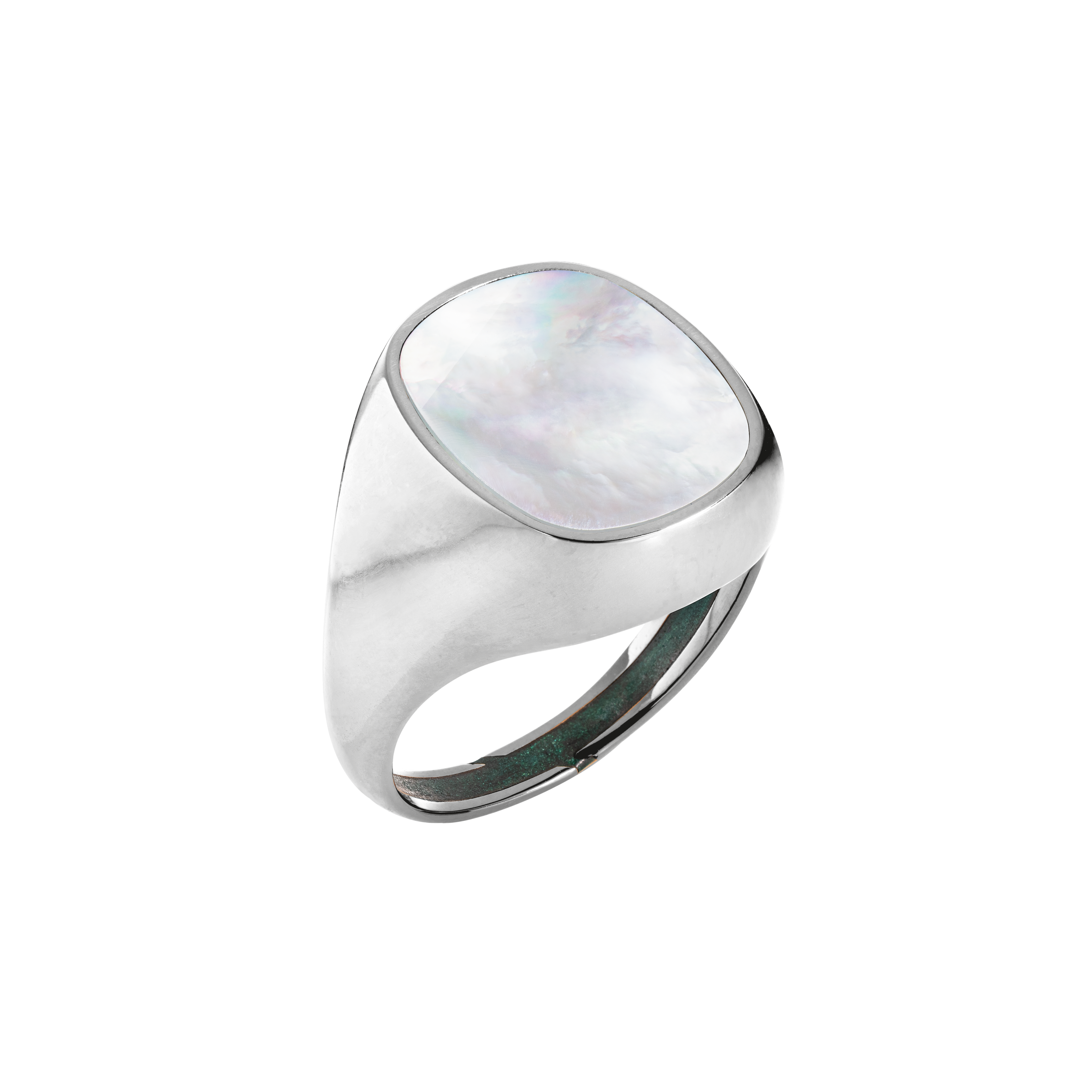 ring MONEE 03 - mother-of-pearl white