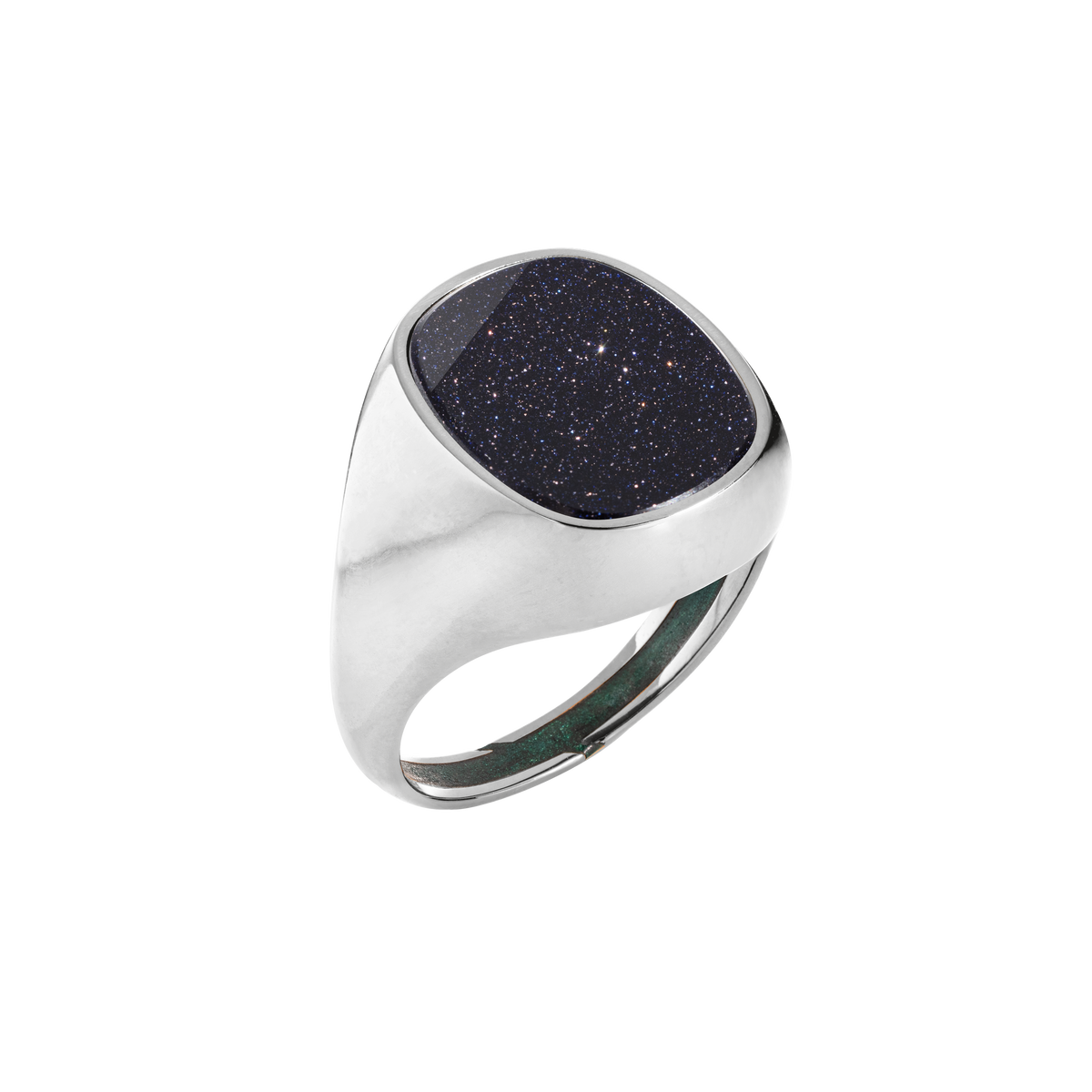 ring MONEE 03 - blue goldstone