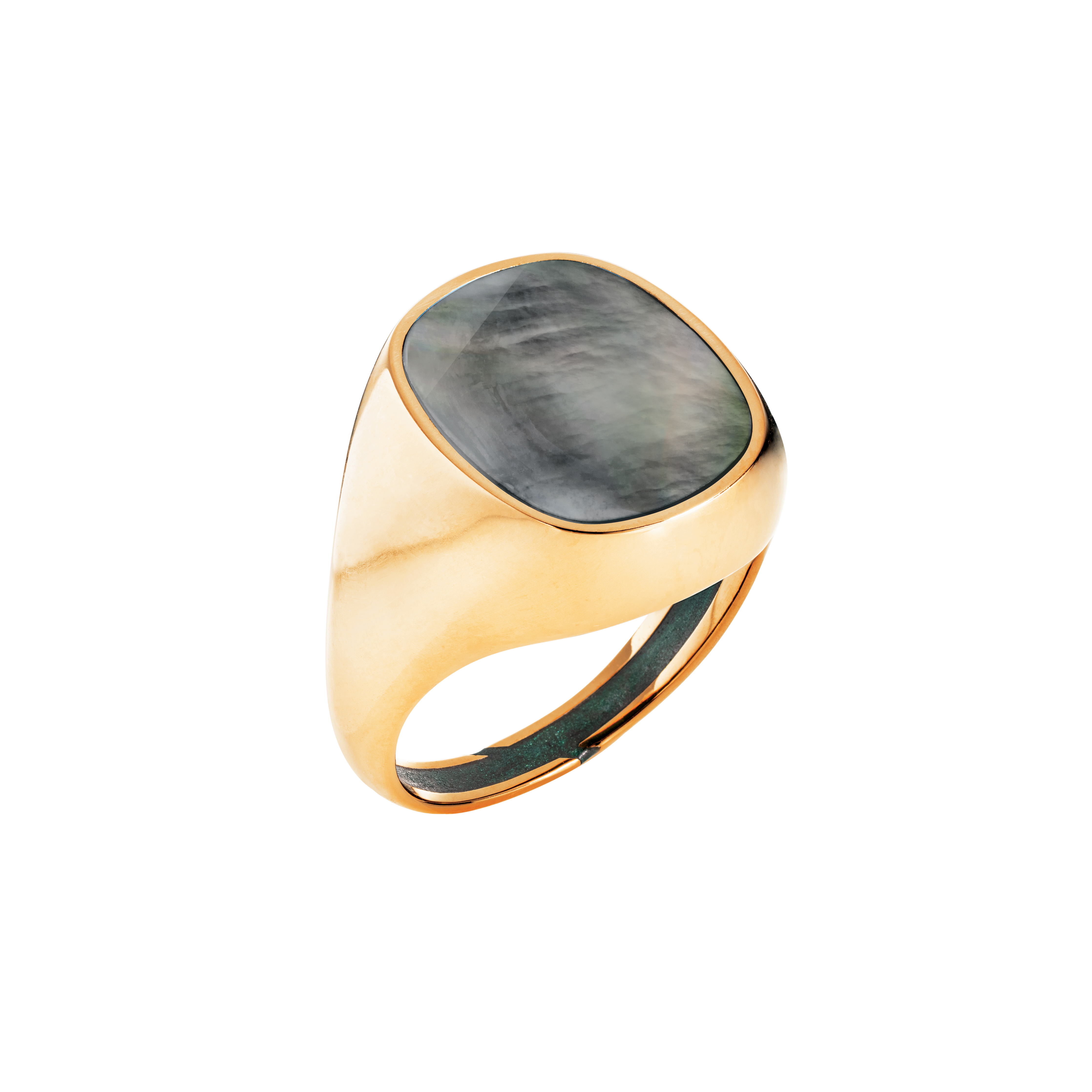 ring MONEE 03 - mother of pearl anthracite-grey